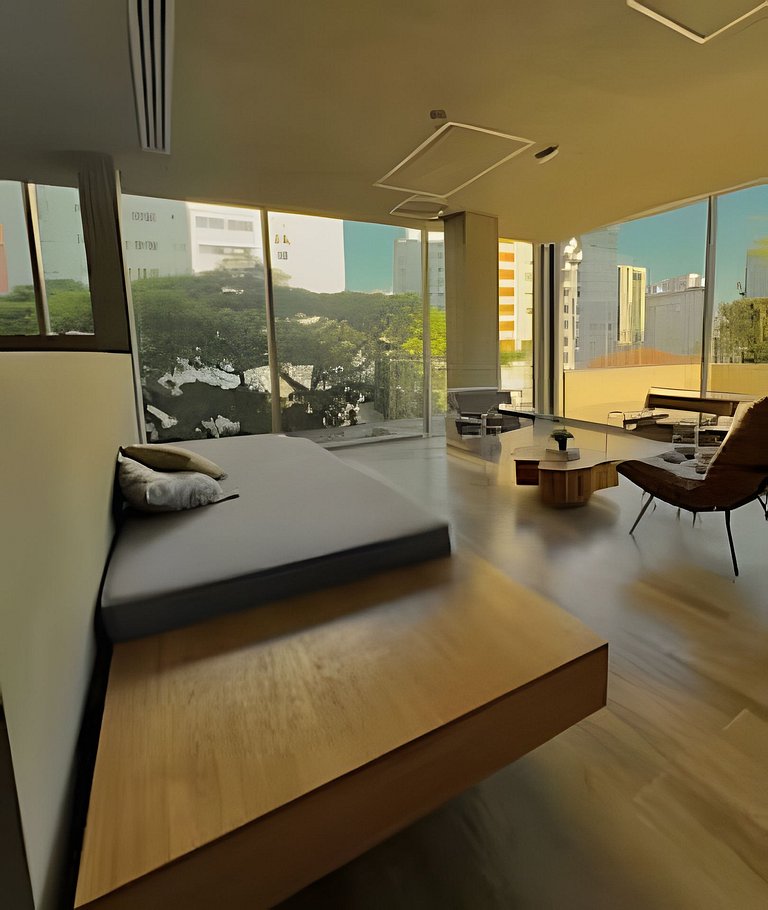 Studio Amplo com Luz Natural I Jardins Alto Padrão