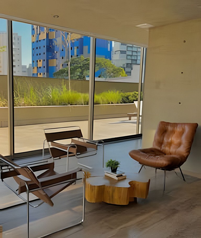 Studio Amplo com Luz Natural I Jardins Alto Padrão