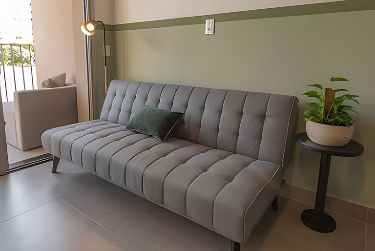 Studio Jardins I Varanda e Home Office