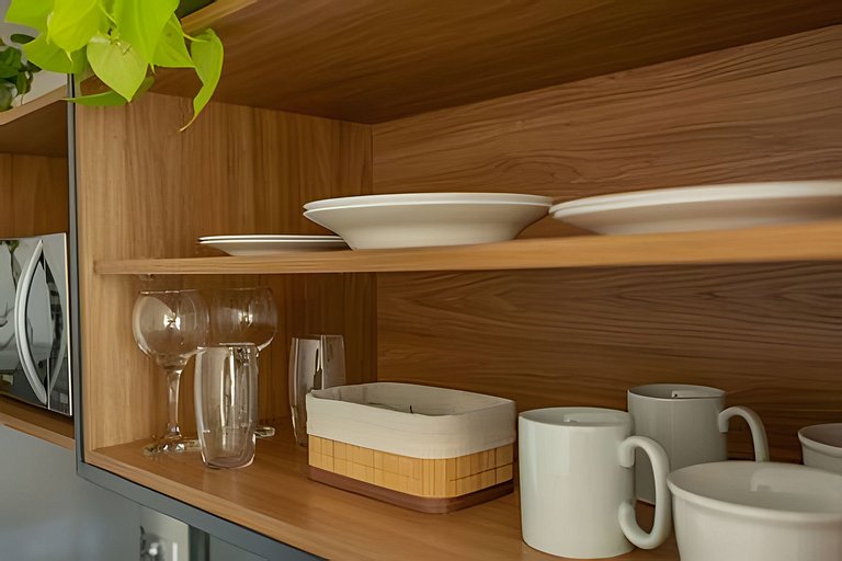 Studio Jardins I Varanda e Home Office