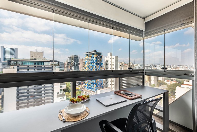 Duplex Elevado • Vista Ampla no Jardins