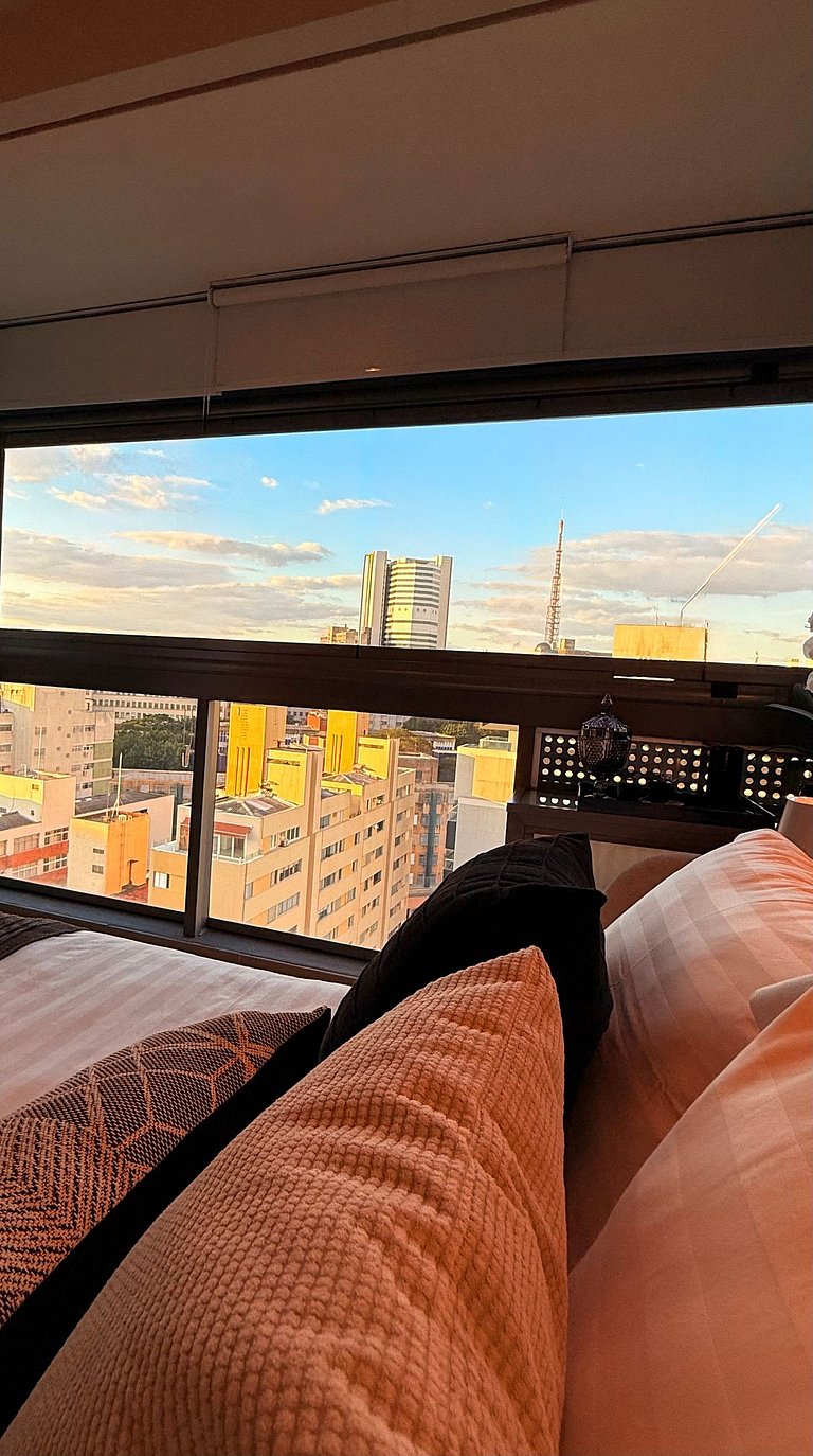 Studio bem localizado Oscar Freire I Vista aberta