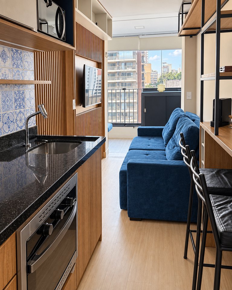 Studio Amplo nos Jardins I Perto da Paulista